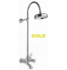 CN 106 52 (GOLD) Смеситель для ванной с верхним душем CN10652