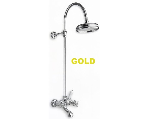 CN 106 52 (GOLD) Смеситель для ванной с верхним душем CN10652