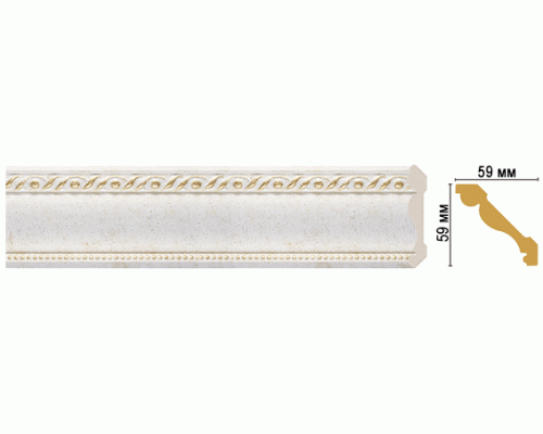 Плинтус потолочный DECOMASTER 123-40 (59*59*2400мм) Плинтус потолочный DECOMASTER 123-40 (59*59*2400мм)