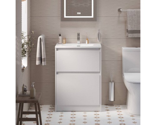 Тумба с раковиной BelBagno Kraft 39 70 напольная, bianco opaco, раковина BB-8099-3-70 Тумба с раковиной BelBagno Kraft 39 70 напольная, bianco opaco, раковина BB-8099-3-70