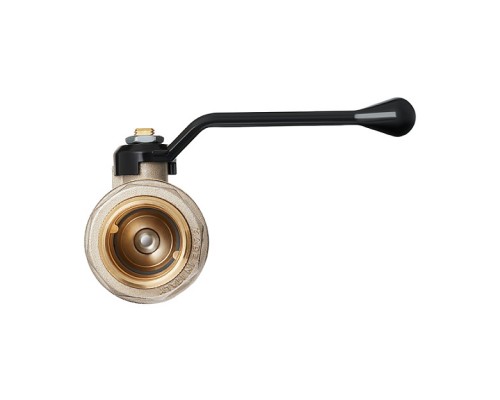 Кран шаровой Hoobs ORION с американкой НР/ВР 3/4'' алюминиевая ручка-рычаг чёрного цвета. 15123H Кран шаровой Hoobs ORION с американкой НР/ВР 3/4'' алюминиевая ручка-рычаг чёрного цвета. 15123H