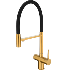 Смеситель для кухни Emar PVD ЕС - 7024 PVD Golden