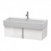 Duravit VA Тумба подвесная, 98.4x43.1х29.8см., с раковиной, 1 выдв.ящик, цвет: белый глянцевый. 2350100000,  VA612808585