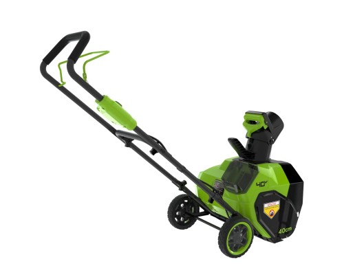 Снегоуборщик аккумуляторный Greenworks G40ST40 бесщеточный (АКБ 4 А.ч; ЗУ)