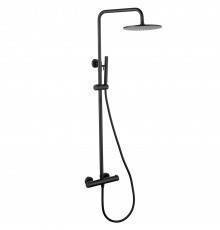 Душевая стойка Abber Wasser Kreis AF8160B, матовая черная
