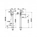 Gessi Ingranaggio Напольный смеситель для ванны, внешняя часть, цвет: хром. 63528#031