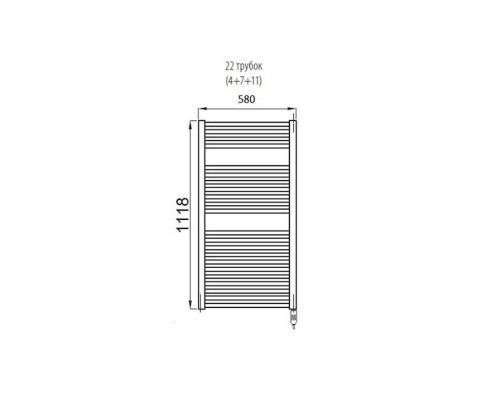 Irsap Ares Полотенцесушитель электрический 58x111.8x3см (22 трубок-2 пром), мощность:400 ватт, с хромир. регулятором темп-ры, провод: 120см, цвет: хром. EIM058K50IR01NNN Irsap Ares Полотенцесушитель электрический 58x111.8x3см (22 трубок-2 пром), мощность:400 ватт, с хромир. регулятором темп-ры, провод: 120см, цвет: хром. EIM058K50IR01NNN