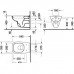 Duravit D-Code Комплект: подвесной унитаз 253509 35.5х54.5см.+ сиденье без микролифта 006731. 45350900A1 (253509+006739)