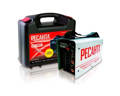 Аппарат сварочный инверторный Ресанта САИ-220 в кейсе Аппарат сварочный инверторный Ресанта САИ-220 в кейсе