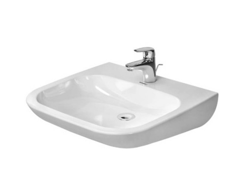 Duravit D-Code Раковина 60х55см., 1 отв., медицинская, без перелива, цвет: белый. 23136000002 Duravit D-Code Раковина 60х55см., 1 отв., медицинская, без перелива, цвет: белый. 23136000002