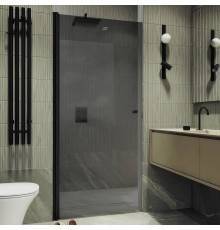 Душевая дверь в нишу Maybahglass MGD-806-6 80 см, профиль черный, стекло графит