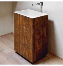 NOORTH milldue edition TOUCH Комплект мебели 64х40х88см, напольный, 3 ящика, слив в пол, раковина Milltek, цвет: Abete. 2915.6.20