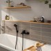 Hansgrohe Rebris E Смеситель для ванны, настенный, цвет: черный матовый. 72450670