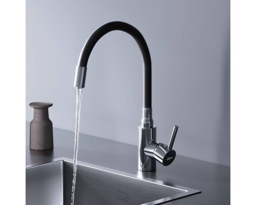 D3007622 Смеситель для кухни с гибким изливом, черный D3007622 Смеситель для кухни с гибким изливом, черный