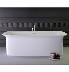 KNIEF Glam Ванна отдельностоящая  170х80x55см, со  слив переливом, цвет: белый матовый. 0600-081-01