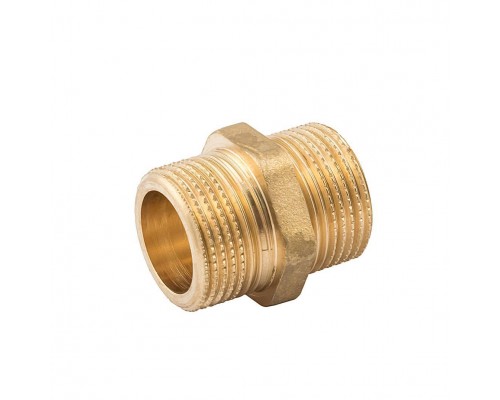 Ниппель, ELSEN, Metalit, НН, 1/2, 1/2, латунь, равнопроходной Ниппель, ELSEN, Metalit, НН, 1/2, 1/2, латунь, равнопроходной