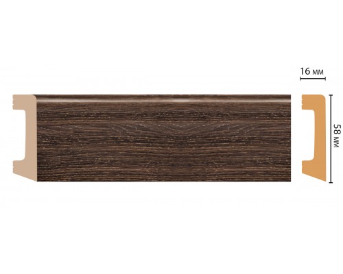 Плинтус напольный DECOMASTER D234-81ДМ (58*16*2400мм)
