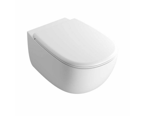 Globo Daily Унитаз подвесной безободковый 53x35см, сиденье микролифт, цвет: белый матовый. DNS02BO,  DNR20BO