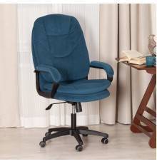 Кресло руководителя TetChair Comfort LT 22, флок синий 32