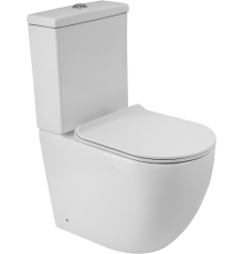 Унитаз-компакт BelBagno Amanda BB051CPR безободковый, крышка BB901SC с микролифтом, бачок BB051T