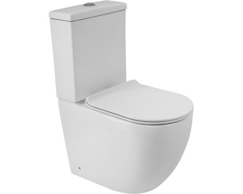Унитаз-компакт BelBagno Amanda BB051CPR безободковый, крышка BB901SC с микролифтом, бачок BB051T Унитаз-компакт BelBagno Amanda BB051CPR безободковый, крышка BB901SC с микролифтом, бачок BB051T