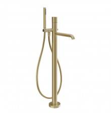 Gessi Habito Diamantato Смеситель для ванны, напольный, цвет: Brass Brushed PVD. 70628#727
