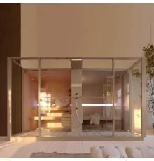 Effegibi Logica Spa Filo СаунаХаммам 373x250x217см, в нишу, цвет: Stone. LO 11 03 0006