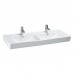 Laufen Pro S Раковина двойная 130x48х11.5см , с 1 отв., на каждую раковину, цвет: белый глянцевый. 8.1496.7.000.104.1