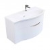 Kerama Marazzi Riva Тумба подвесная 100см, правая, с раковиной, цвет: белый матовый. RV.wb.100Rh,  RV.100Rh\WHT.M
