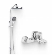 Душевой комплект Смеситель IDDIS Ray RAYSB02i02WA + Стойка SpaHome SPA3F0Ci76