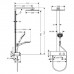 Hansgrohe Raind.E 300 1j Душевая система, с верхним душем 30х30см., ручным душем, и термостатическим смесителем, цвет: хром. 27361000