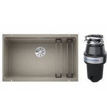 Комплект Мойка Blanco Etagon 700-U серый беж + Измельчитель KUCHENSTERN Muhle