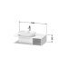Duravit D-Neo Тумбочка подвесная компакт 100x55х26 см., раковина, 1 открытое отделение на правой стороне, цвет: Black Oak. 2328400000,  DE492901616