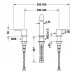 Duravit C.1 Смеситель для раковины, 3 отв., излив 160мм, цвет: хром. C11060004010