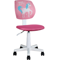 Компьютерное кресло Stool Group Лоло unicorn, пластик белый