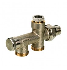 Присоединительная деталь Danfoss RTR-K G ¾ ; R ½  для нижнего подключения радиаторов с боковым подключением. 013G7041