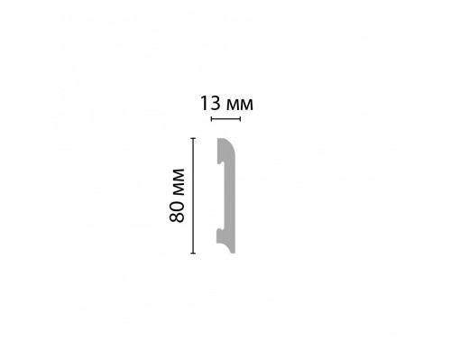 Плинтус напольный DECOMASTER D037-115 ДМ (80*13*2400 мм) Плинтус напольный DECOMASTER D037-115 ДМ (80*13*2400 мм)