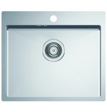 Alv 1124382 Quarto 10 Мойка F/S, 1 чаша, 1 мм, BRS, 3½ 550x480х190 мм+сифон 1130551, 600 мм 1124382