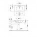 Duravit DuraStyle Раковина 80х48 см, без отв., с переливом, цвет: белый. 2320800060