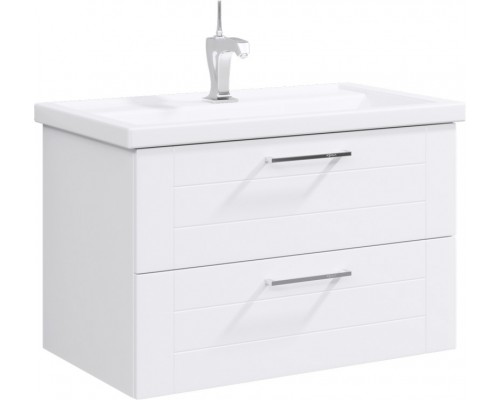 AQ MAN01082 Манчестер Тумба под умывальник подвесная, 2 ящика, белый, 810х540х460 мм MAN01082