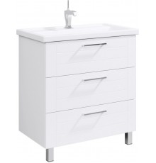 AQ MAN01083 Манчестер Тумба под умывальник напольная, 3 ящика, белый, 810х890х460 мм MAN01083