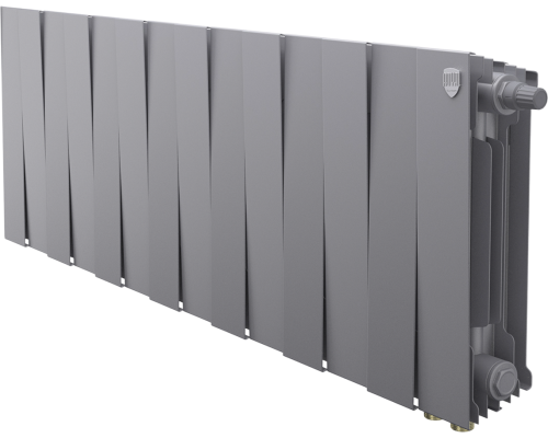 Радиатор биметаллический Royal Thermo Piano Forte 300 VDR80 14 секций, silver satin