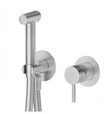 Newform X-STEEL 316 Смеситель с гигиеническим душем, держатель, шланг 120см., цвет: Stainless Steel. 69681EX.50.050