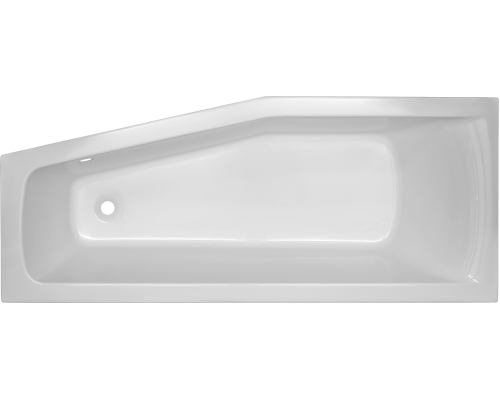 Акриловая ванна CBath Nika 160x70 см, угловая, левая, встраиваемая, асимметричная, на ножках