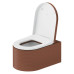 Duravit Millio Унитаз подвесной, 37х57см.,  декор Grooves, крепление в компл., цвет: матовая корица. 250509FC