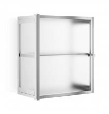 Decor Walther Glas S 2 Шкафчик подвесной 35x19x40см, стекло матовое, цвет: хром. 0602306