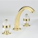 THG Amboise Onyx noir Смеситель для раковины, 3 отв., цвет: золото/оникс. A1M-F01-151