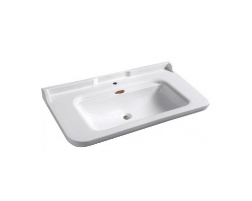 Kerasan Waldorf Раковина 120х55 см, 1 отв., керамическая, цвет: белый/бронза. 811393br,  4144K1bi/cr*1