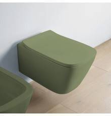 Artceram A16 Унитаз подвесной 52.5х36 см, безободковый, с крепежом, цвет: Green salvia. ASV003 44 00