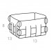 ADJ Корзинка Shlesser, 13x13xH8 см., цвет: шоколад/капучино